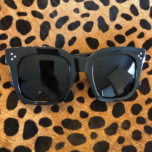 NWOT Black Oversized Unisex Style Fashion Tinted - Picture 2 of 13